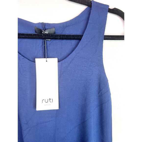 Designer RUTI Navy Nola Long Basic Tank Size 12 (Ruti Size 4) NWT - Picture 6 of 16